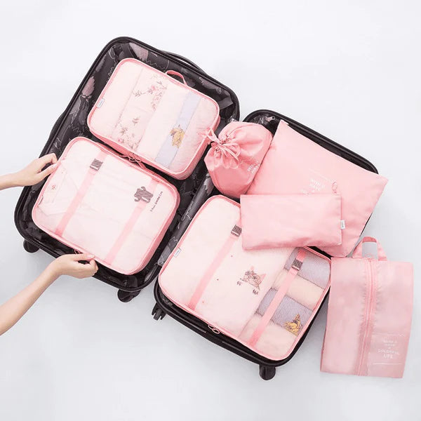 Kit Organizador de Malas para Viagens - TravelEase - Compre 4 e Leve 7