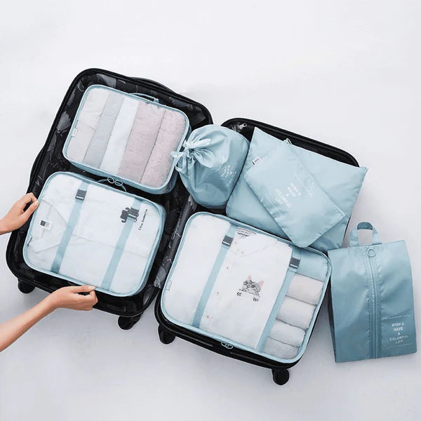 Kit Organizador de Malas para Viagens - TravelEase - Compre 4 e Leve 7