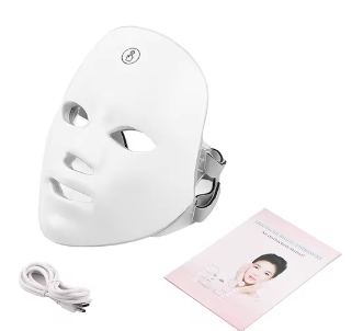 Máscara de LED Facial com Rejuvenescimento da Pele